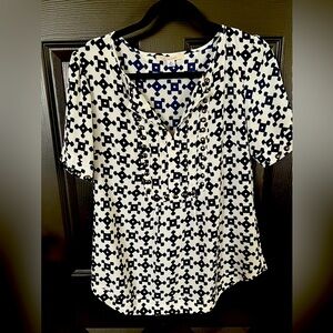 Hawthorne blouse with metal rivets